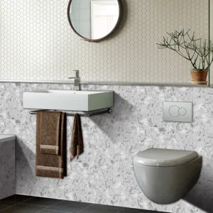 Terrazzo pattern crystal film tile sticker self adhesive wall paper home decor detail