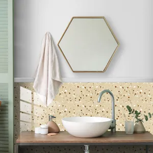 Terrazzo pattern crystal film tile sticker self-adhesive wallpaper for home wall decor