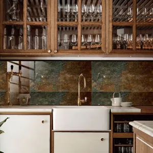 Adhesif carrelage effet marbre ardoise film cristal autocollant pour credence cuisine.