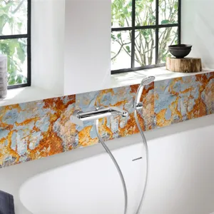 Sticker carrelage film cristal autocollant effet marbre décoration murale salle de bain