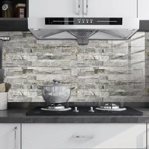 Adhesif carrelage marbre film cristal autocollant papier peint mur cuisine impermeable
