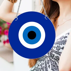 Acrylic Hanging Ornament Evil Eye Aurora Seashore Bee Sunflower Rooster Flamingo Mermaid Seahorse Wall Decor Home Hanging Art