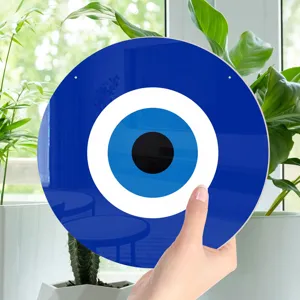 Evil eye wall hanging blue glass evil eye home decor ornament lucky protection amulet 1pcs