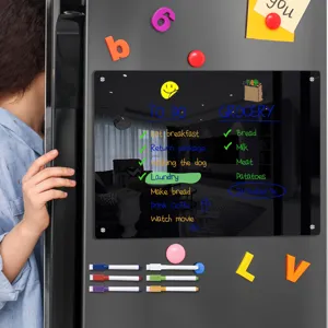 Acrylic magnetic weekly planner dry erase board for refrigerator kitchen memo calendar
