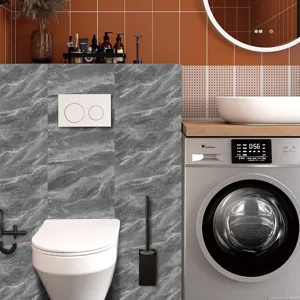 Marble texture crystal film tile sticker, waterproof self-adhesive wall paper for home decor.