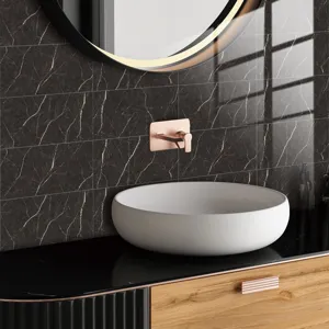 Modern luxury bathroom washbasin wall tile sticker home decor waterproof self adhesive