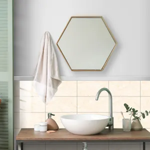 Marble texture crystal film wall tile sticker for bathroom kitchen home decor detail