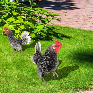 Piquet de jardin coq coloré art de cour pelouse extérieure enseigne animal décoration