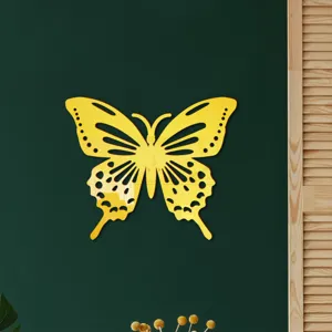 Acryl spiegel holle vlinder muursticker voor slaapkamer huisdecoratie stijlvolle decor.