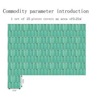 Peacock feather tile sticker crystal film 25pcs 0.25sqm home wall decor 10x10cm DIY art