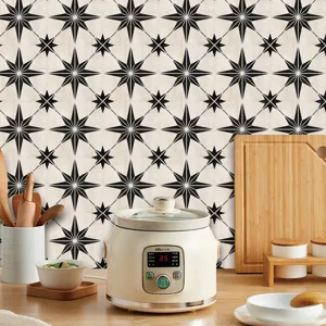 Self-adhesive PVC mosaic tile sticker removable wall paper for kitchen home decoration