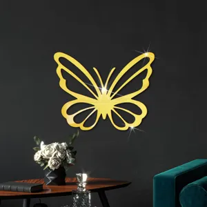 Acryl spiegel holle vlinder muursticker voor thuis slaapkamer en woonkamer decor.