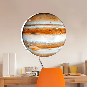 Jupiter wall lamp LED glowing planet night light creative bedroom hanging lighting fixture