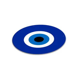 Evil eye wall hanging decor, colorful blue evil eye amulet for home wall art decoration.