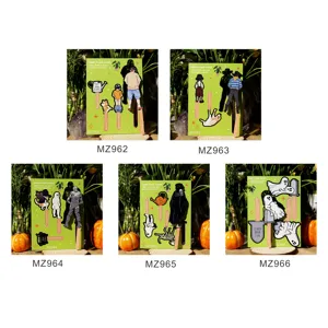Funny wooden plant stakes mini potted plant decoration cute gardening accessories props