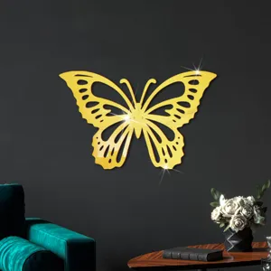 Acryl spiegel holle vlinder muursticker voor slaapkamer woonkamer wanddecoratie.