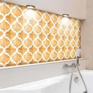 Marokkaanse tegelsticker waterdicht zelfklevend PVC mozaïekbehang voor badkamer muurdecoratie