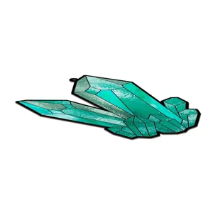 Teal crystal cluster acrylic hanging ornament home decor stained glass style window panel