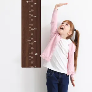 Regla de Crecimiento de Altura Infantil de Madera Adhesivo de Pared Decoración Infantil