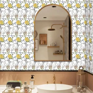 Adesivo murale floreale uccello stile francese adesivo per cucina camera da letto decoro