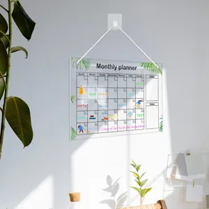 Acrylic monthly planner hanging calendar dry erase board for office and home decor use