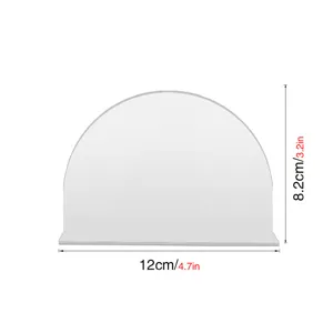 Letrero de mesa de acrílico transparente arco soporte número boda 12x8.2cm decoracion