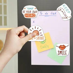 Boho Positive Zitate Grüne Pflanzen Magnetische Kühlschrankaufkleber Süße Motivierende Wandtattoos Wasserdichte Küchendekoration