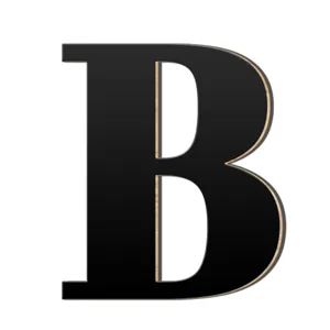 3D houten acryl spiegel letter B muursticker voor huis decoratie DIY kunst teken aan muur