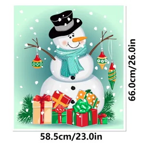Weihnachten Schneemann magnetische Spülmaschine Aufkleber dekorativer Kühlschrank Magnet