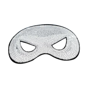 Mascarilla de ojos de lentejuelas plateadas para fiesta de disfraces baile y eventos.