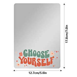 Espejo magnético para taquilla con frase inspiradora, decoración acrílica escolar gym.