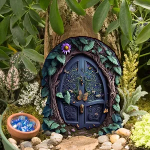 Sprookje tuin elf deur miniatuur buiten decoratie hars handwerk ornament bonsai