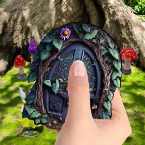 Elfen deur tuindecoratie miniatuur boom hangende ornament mystieke sprookjes decor