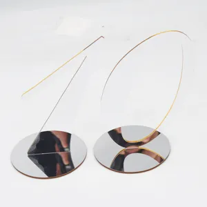 Clear acrylic table number 10 with reflective mirrored base for wedding and restaurant decor.