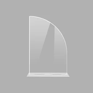 Clear acrylic DIY table sign detail, 2mm thick blank sheet for wedding decor display.