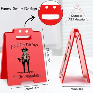 Funny office desk sign acrylic prank ornament novelty table decor durable ABS material
