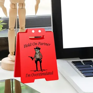 Funny office decor acrylic prank sign desktop ornament coworker gag gift funny tabletop stand