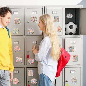 Cute floral locker magnets decorative fridge magnets motivational quote magnetic stickers set