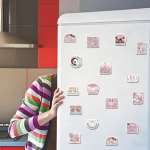 Cute summer style decorative refrigerator magnets set for kitchen and home locker decor