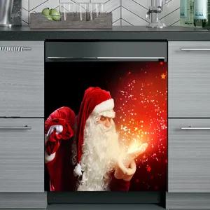 Weihnachten Spülmaschine Magnetaufkleber, dekorative Abdeckung für Küchengeräte Aufkleber.