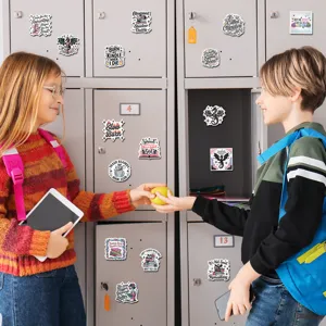 Cute locker magnets decorative fridge stickers funny bookish quotes metal surface decor 20pcs
