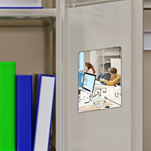 Espejo magnético para taquilla escolar o gimnasio, espejo acrílico decorativo con gran diseño.