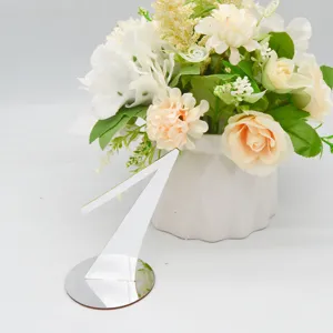 Acrylic table number 1, clear wedding table number sign for restaurant reception decor