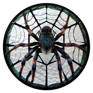 Acrylic stained glass spider suncatcher wall hanging home decor pendant for room.