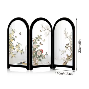 Miniature tabletop Chinese style screen decorative mirror desktop ornament home decor