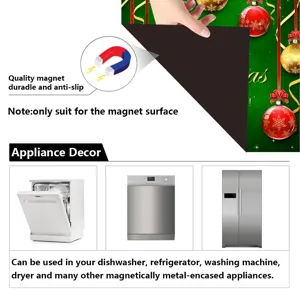 Weihnachtliche magnetische Geschirrspüler Abdeckung Detail mit starkem Magnet für Geräte.