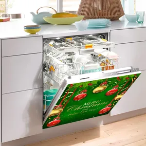 Weihnachten Geschirrspüler magnetische Abdeckung Aufkleber für Küche Dekoration Neu