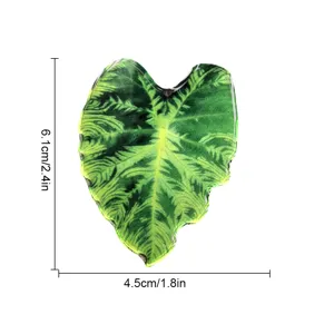 Aimant de réfrigérateur en acrylique feuille de plante tropicale, autocollant magnétique.