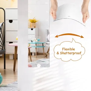 Acrylic height measure sticker for kids room wall decor flexible shatterproof scale ruler