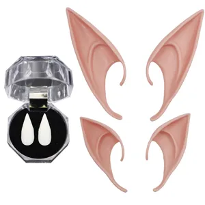 Halloween elfenoren en vampiertanden set, perfect voor cosplay feest kostuum verkleed rekwisieten.